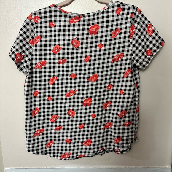 Checkered Black & White Top - Picture 3 of 3